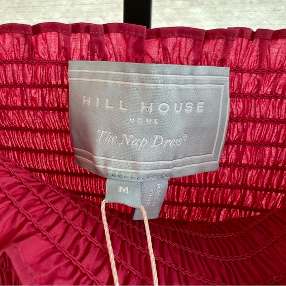 Hill House The Anjuli Nap Cotton Maxi Dress Lipstick Pink Casual Coastal Chic - Picture 3 of 5